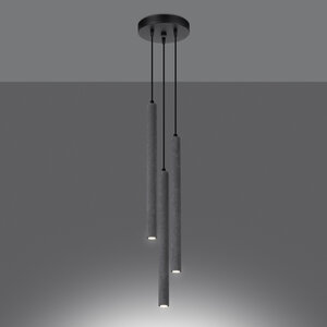 Sollux Lighting Hanglamp PASTELO 3P beton