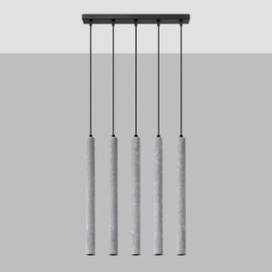 Sollux Lighting Hanglamp PASTELO 5L beton