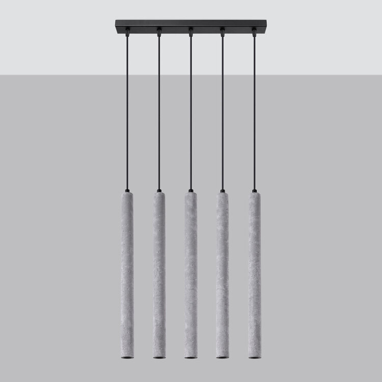 Sollux Lighting Hanglamp PASTELO 5L beton