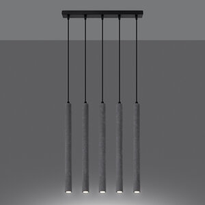 Sollux Lighting Hanglamp PASTELO 5L beton