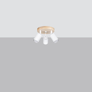 Sollux Lighting Ceiling lamp VERDO 3P white