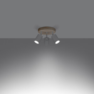 Sollux Lighting Ceiling lamp VERDO 3P white