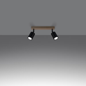 Sollux Lighting Ceiling lamp VERDO 2 black