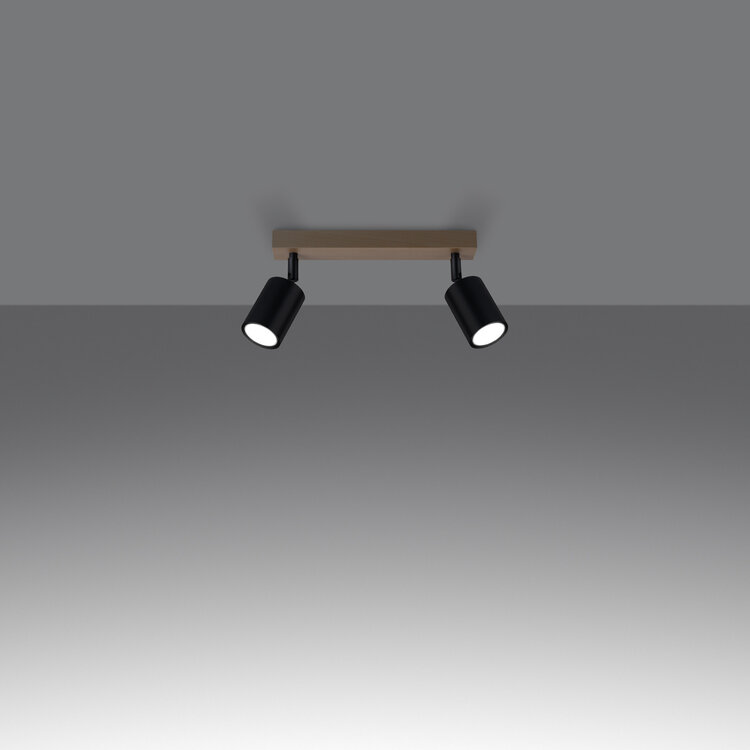 Sollux Lighting Deckenleuchte VERDO 2 schwarz