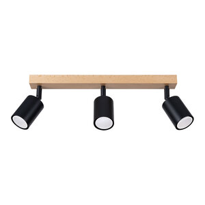 Sollux Lighting Ceiling lamp VERDO 3L black