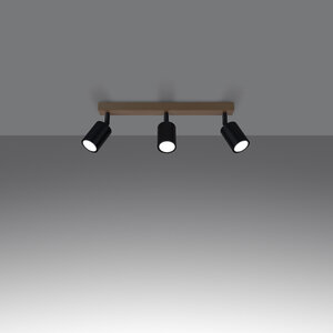 Sollux Lighting Deckenleuchte VERDO 3L schwarz