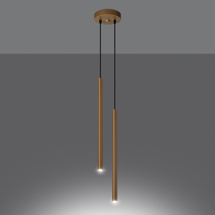 Sollux Lighting Pendant lamp PASTELO 2 gold