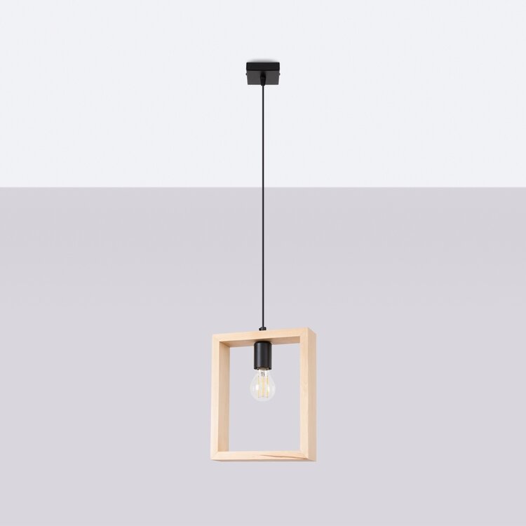 Sollux Lighting Hanglamp ARIES natuurlijk hout