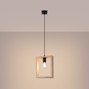 Sollux Lighting Hanglamp ARIES natuurlijk hout