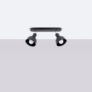 Sollux Lighting Ceiling lamp ELBA 2 black