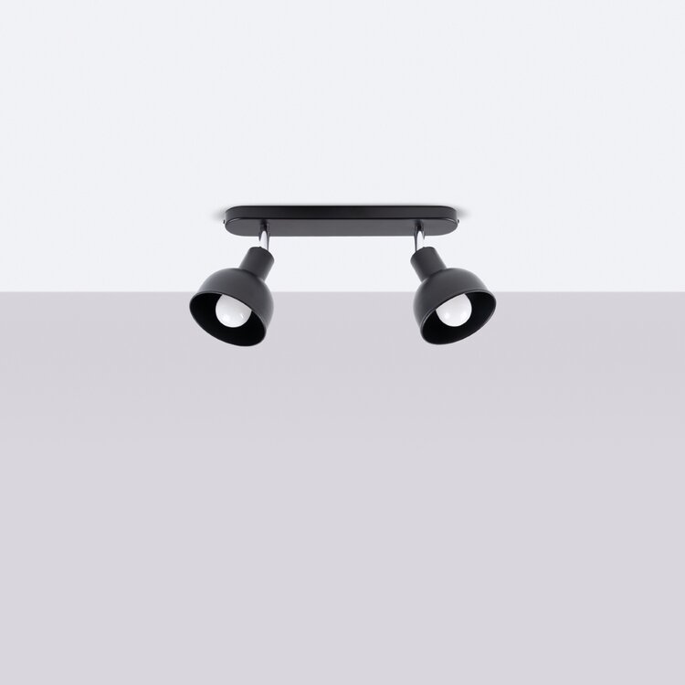 Sollux Lighting Ceiling lamp ELBA 2 black