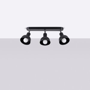 Sollux Lighting Ceiling lamp ELBA 3 black