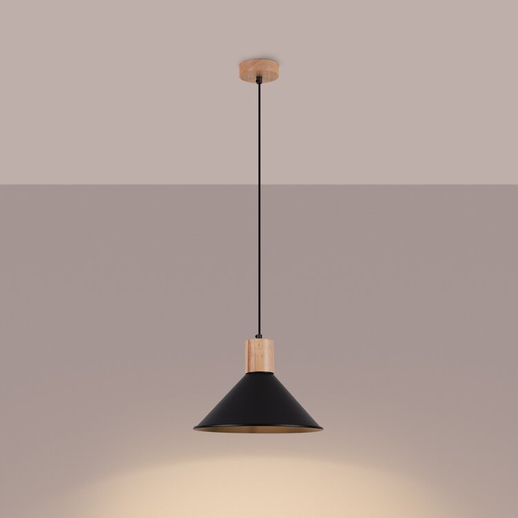 Sollux Lighting Pendant lamp JAGA black