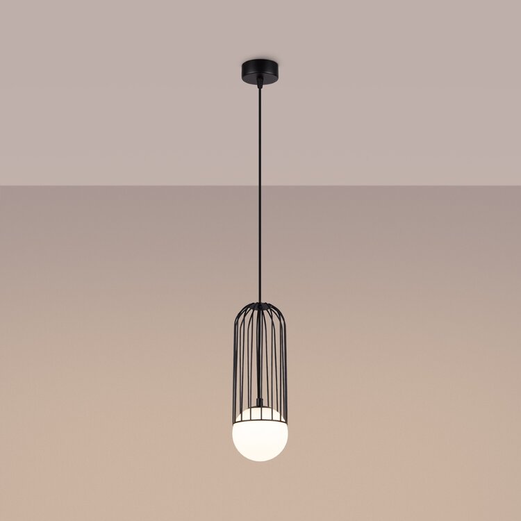 Sollux Lighting Hanglamp BRINA 1 zwart