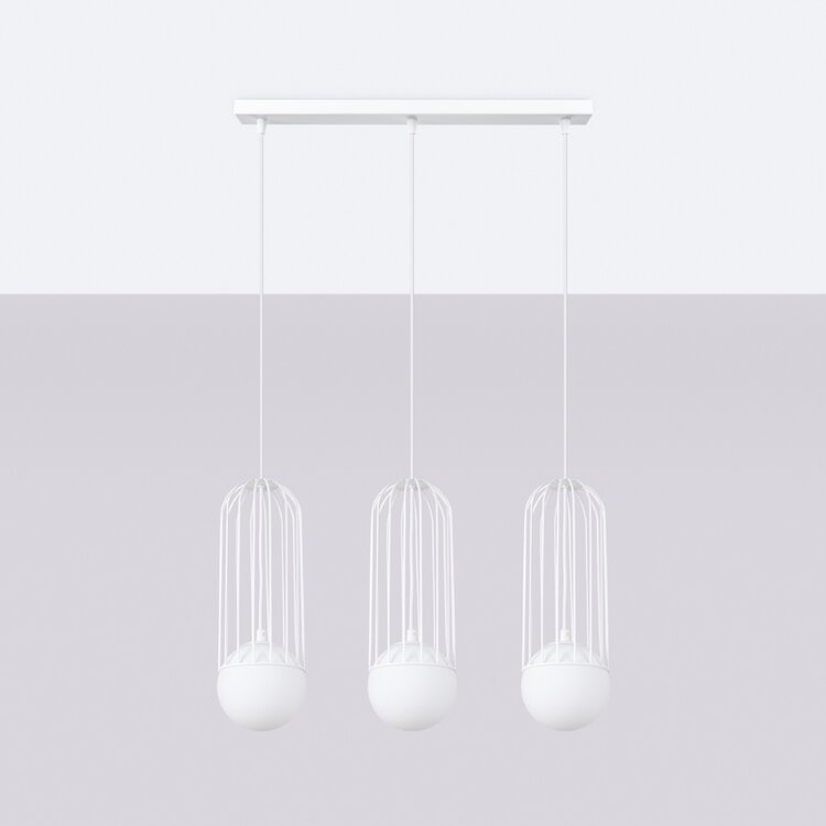 Sollux Lighting Pendelleuchte BRINA 3L Weiß