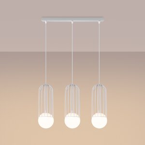 Sollux Lighting Pendelleuchte BRINA 3L Weiß