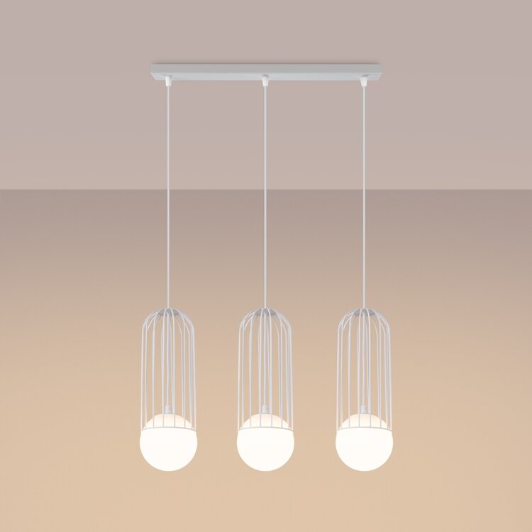 Sollux Lighting Pendelleuchte BRINA 3L Weiß