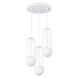 Sollux Lighting Pendant lamp BRINA 3P white