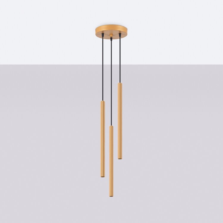Sollux Lighting Pendant lamp ARCHE 3P gold