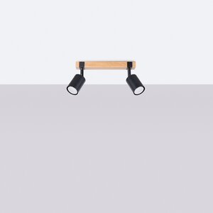 Sollux Lighting Ceiling lamp FAGER 2 black