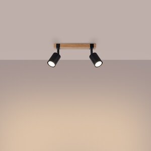 Sollux Lighting Ceiling lamp FAGER 2 black