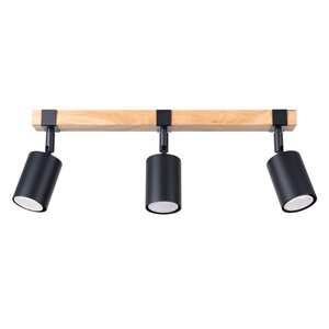 Sollux Lighting Plafond FAGER 3 Schwarz