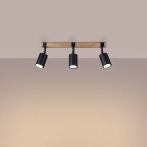 Sollux Lighting Plafond FAGER 3 Schwarz