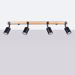 Sollux Lighting Ceiling lamp FAGER 4L black