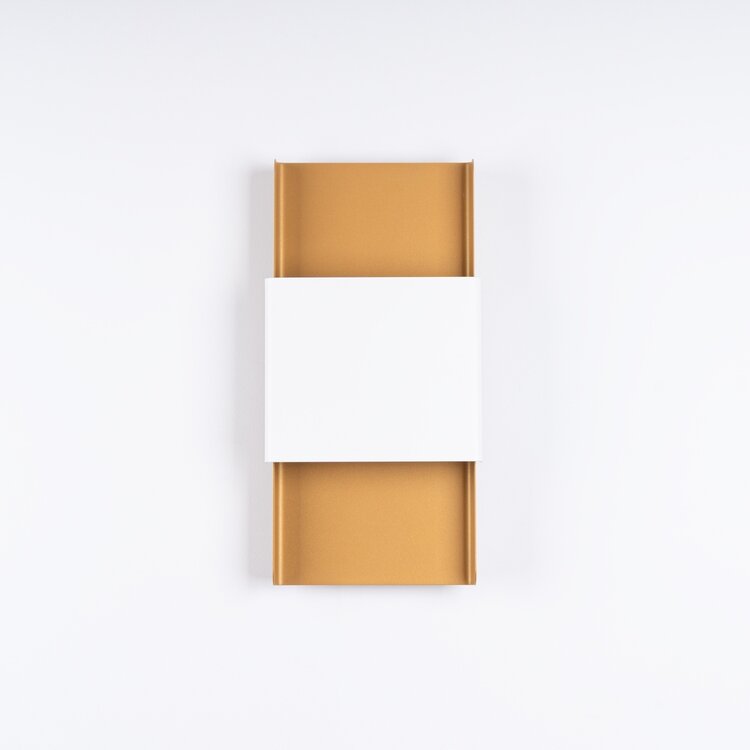 Sollux Lighting Wandlampe DURLIN Gold/Weiß