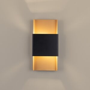 Sollux Lighting Wandlampe DURLIN Gold/Schwarz