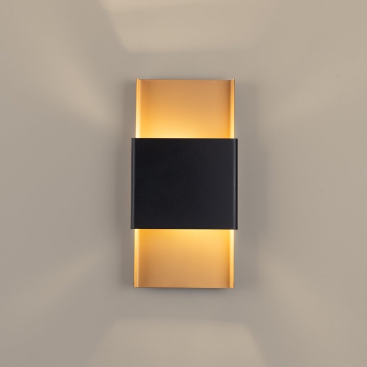 Sollux Lighting Wandlamp DURLIN goud/zwart