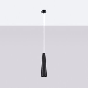Sollux Lighting Pendant lamp ELECTRA black concrete