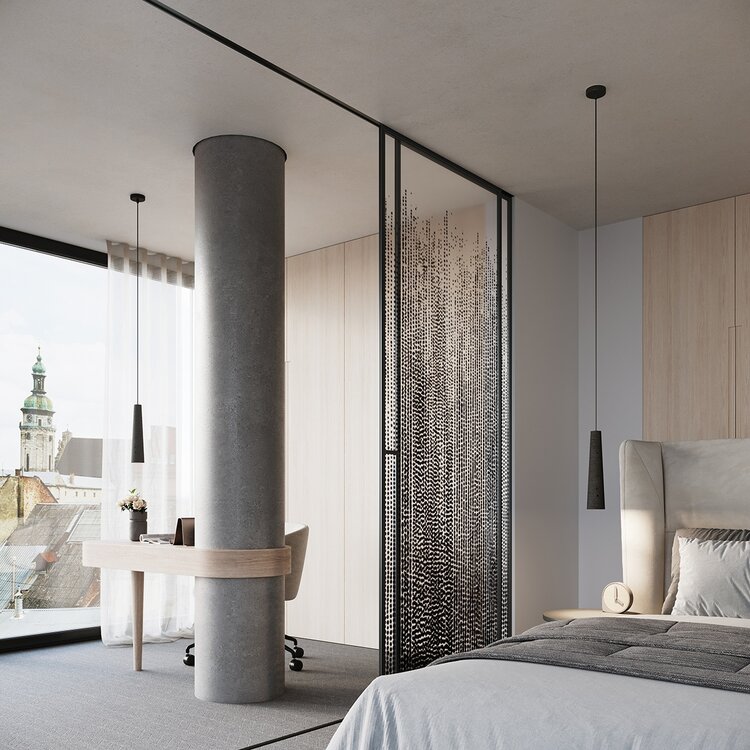 Sollux Lighting Pendelleuchte ELECTRA Schwarz Beton