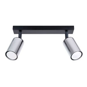 Sollux Lighting Ceiling lamp WINX 2 black/chrome