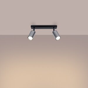 Sollux Lighting Plafondlamp WINX 2 zwart/chroom