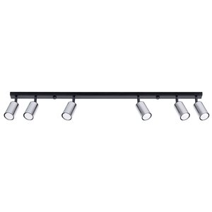 Sollux Lighting Plafond WINX 6L schwarz/chrom