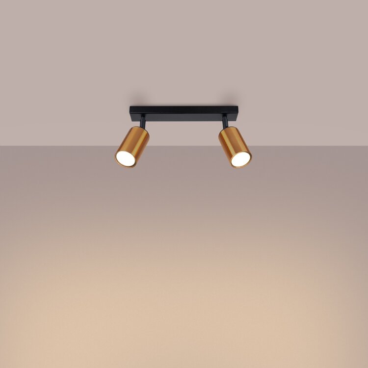 Sollux Lighting Ceiling lamp WINX 2 black/cooper