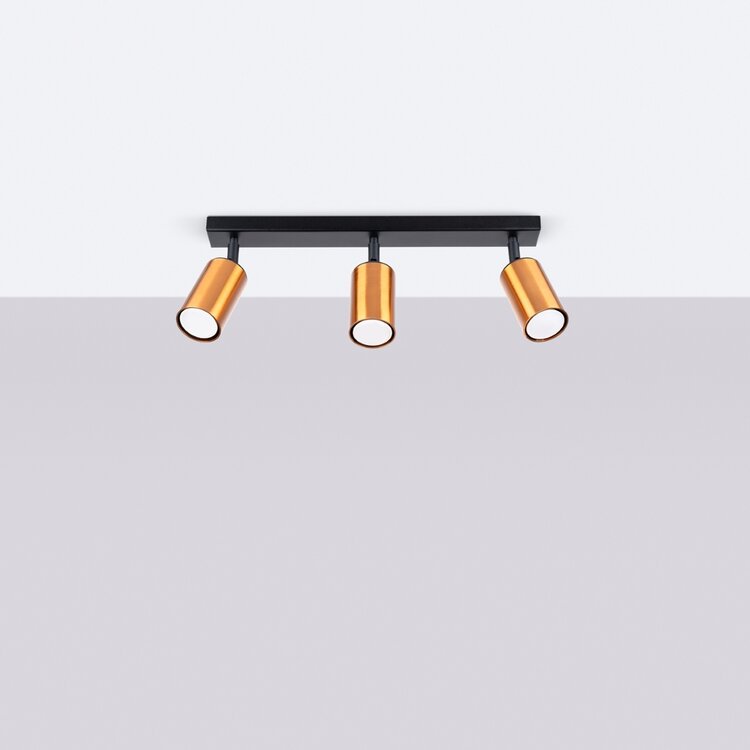 Sollux Lighting Ceiling lamp WINX 3 black/cooper