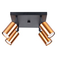Ceiling lamp WINX 4 black/cooper