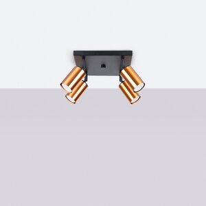 Sollux Lighting Ceiling lamp WINX 4 black/cooper