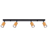 Ceiling lamp WINX 4L black/cooper