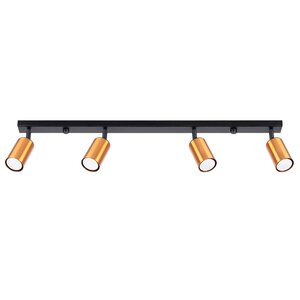 Sollux Lighting Plafondlamp WINX 4L zwart/cooper