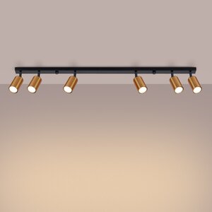 Sollux Lighting Ceiling lamp WINX 6L black/cooper