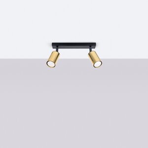 Sollux Lighting Ceiling lamp WINX 2 black/gold