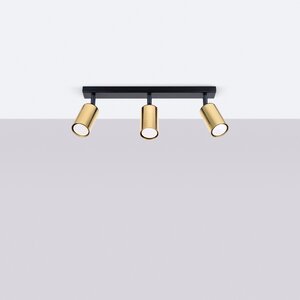 Sollux Lighting Plafondlamp WINX 3 zwart/cooper