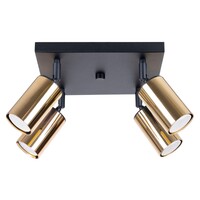 Ceiling lamp WINX 4 black/gold