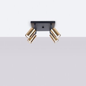 Sollux Lighting Plafond WINX 4 schwarz/gold