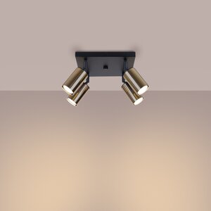 Sollux Lighting Ceiling lamp WINX 4 black/gold