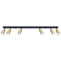 Ceiling lamp WINX 6L black/gold