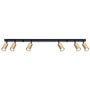 Sollux Lighting Ceiling lamp WINX 6L black/gold